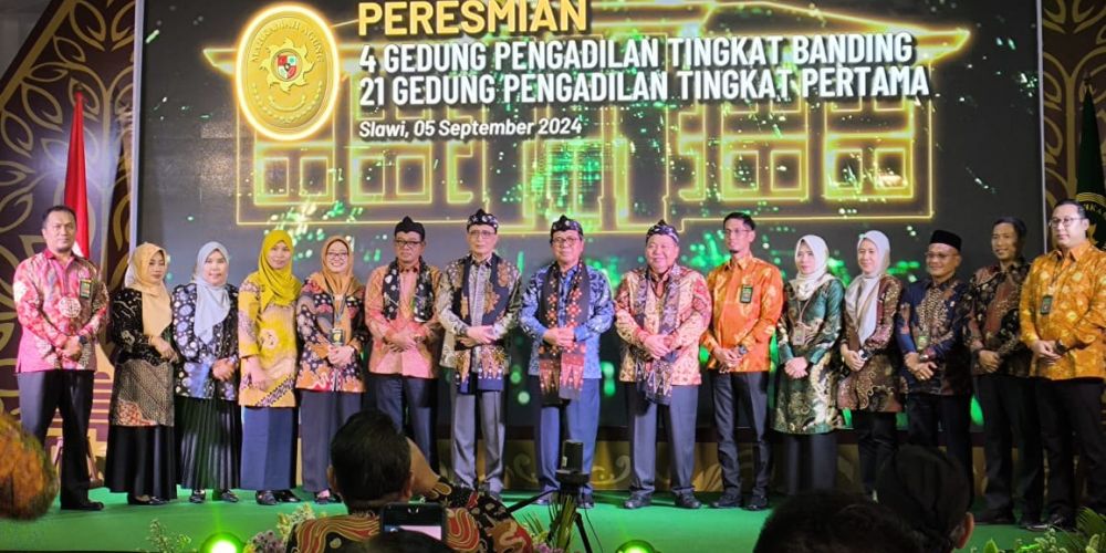 Peresmian Gedung Baru PA Teluk Kuantan oleh KMA di PA Slawi