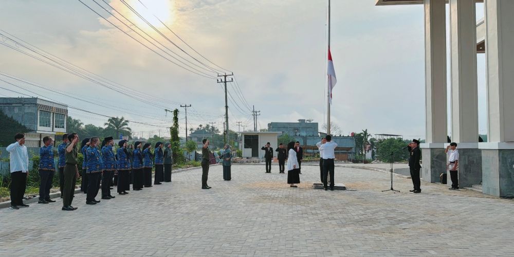 Upacara Peringatan HUT ke-79 RI pada Gedung Baru PA Teluk Kuantan