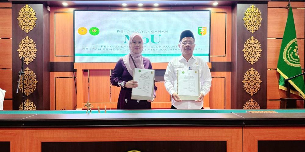Penandatanganan MoU PA Teluk Kuantan dengan Pemda Kuansing